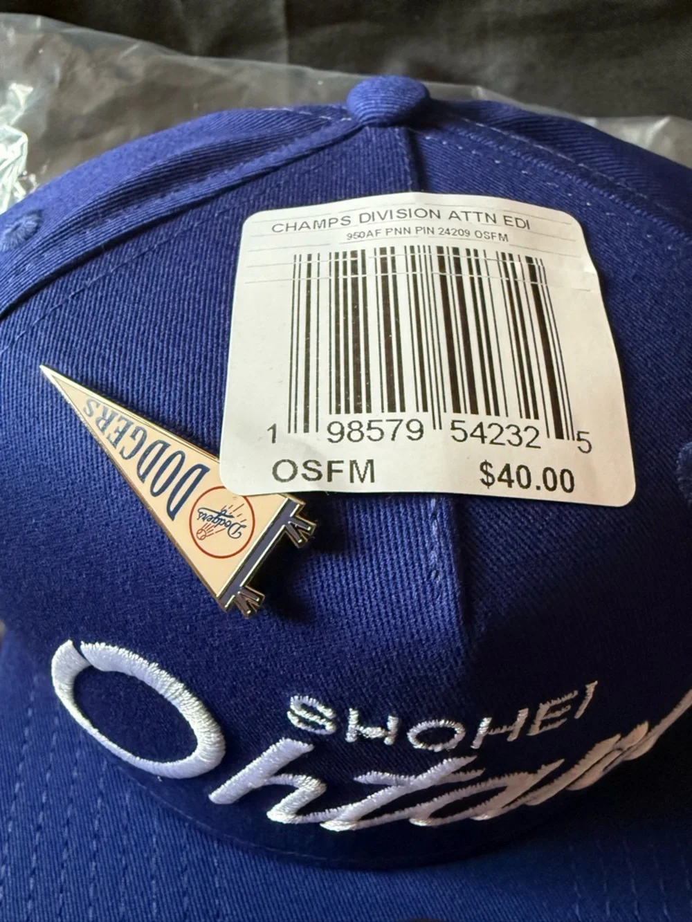 New Shohei Ohtani Royal Blue 9FIFTY Snapback Hat HARD TO FIND - Picture 3 of 9